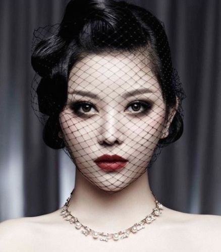 #asian #classic #lips #smoky #eyes Face Net Veil, Shadows Photoshoot, Asian Makeup Prom, Profile Shoot, Black Birdcage Veils, Black Wedding Veil, French Wedding Dress, Vintage Shoot, Headdress Wedding