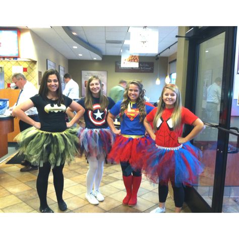 For our next race together!  @Heather Creswell Woody @Colleen Hallock Superhero Tutu Costumes, Diy Superhero Costume, Food Halloween Costumes, Diy Superhero, Holloween Costume, Diy Kostüm, Costumes For Teens, Running Costumes, Tutu Costumes