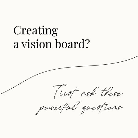 Creating a vision board? First ask these powerful questions Vision Board Questions, Party Questions, Powerful Questions, Creating A Vision, Create A Vision Board, Vision Board Planner, Business Vision Board, Coaching Questions, Vision Board Party