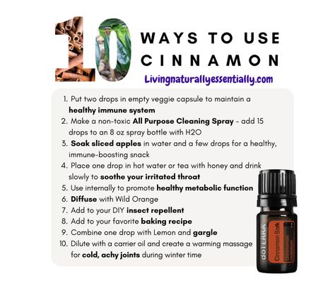 Doterra Cinnamon, Dottera Oils, Essential Oils Properties, Cinnamon Bark Essential Oil, Esential Oils, Doterra Oil, Doterra Essential Oils Recipes, Essential Oil Spray, Cinnamon Oil