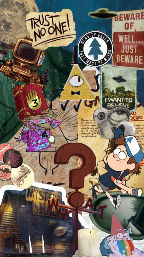 Gravity Falls Collage Wallpaper, Collage Cartoon, Gravity Falls Wallpaper, Gravity Falls Poster, Gravity Falls Dipper, Gravity Falls Bill Cipher, Gravity Falls Bill, Desenhos Gravity Falls, Gravity Falls Fan Art