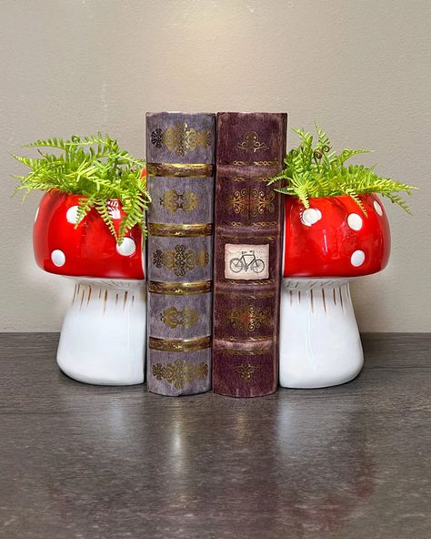 Mushroom Bookend Planters – ban.do Funky Home Decor, Your Best Self, You Smile, Paint Set, Best Self, Home Décor, Make You Smile, More Fun, Bookends