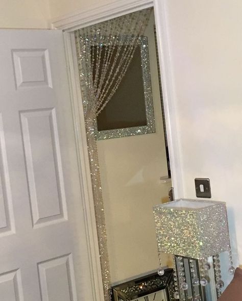 Bling Room, Bling Bedroom, Glam Bedroom Decor, Glam Bedroom, Glitter Wall, Glitter Decor, Glam Room, Condo Living, Glam Decor