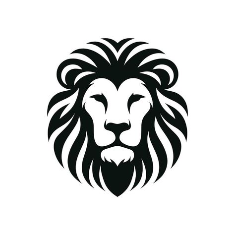 vector gráfico de león rostro, logo icono en un blanco fondo, eps formato Great Person Quotes, Leon Logo, Lion Icon, Lion Head Logo, Tattoo Lettering Design, Lion Vector, Lion Logo, Pet Logo Design