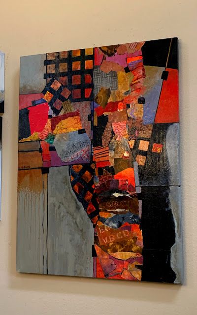 CAROL NELSON FINE ART BLOG: Mixed Media Abstract Collage, "Billboard 6" © Carol Nelson Fine Art Mixed Media Abstract, Abstract Collage, Soyut Sanat Tabloları, Abstract Art Inspiration, Collage Art Mixed Media, Contemporary Abstract Art, Abstract Paintings, Mixed Media Collage, Modern Art Abstract