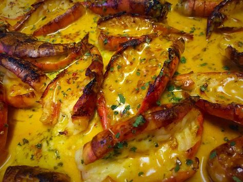 Oven Grilled Super Yum Prawns / My Recipe Baked Prawns Recipe, Tiger Prawn Recipe, King Prawn Recipes, Kfc Chicken Recipe, Prawns Recipe, Grilled Prawns, Prawn Recipes, Seafood Appetizers, Asian Dishes