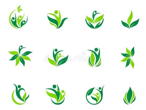 People wellness logo health care nature leaf sun symbol vector icon design. stock illustration Herbal Logo Design, Herbal Logo, Nature Symbols, Icon Set Design, Logo Design Health, Sun Symbol, Health Icon, Healthcare Logo, Pharmacy Design