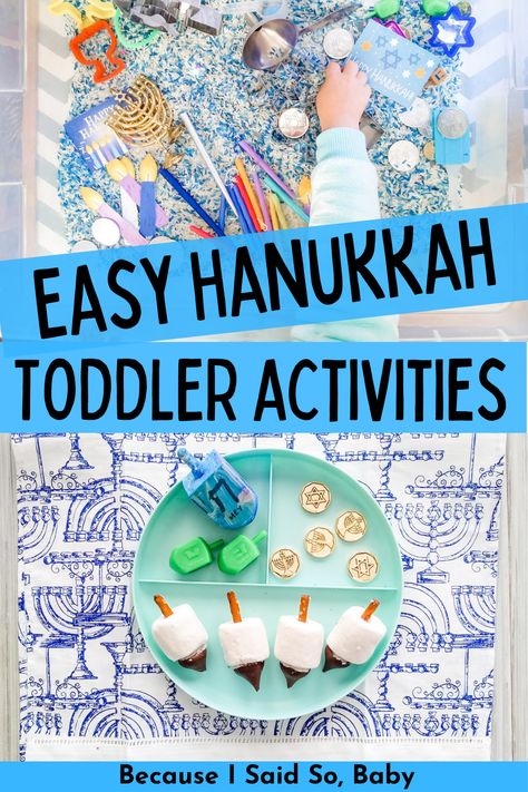 Chanukah Crafts For Toddlers, Chanukah Decorations Diy, Hanukkah Toddler Crafts, Hanukkah Toddler Activities, Chanukah Preschool Activities, Hannukah Crafts Toddlers, Hanukkah Theme Preschool, Haunakka Crafts Preschool, Hanukkah Activities For Toddlers