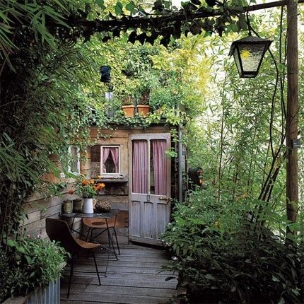 A Small House, Have Inspiration, The Secret Garden, Garden Spaces, Outdoor Rooms, Garden Shed, Shade Garden, Garden Room, Dream Garden