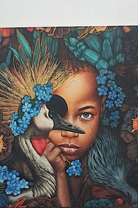 African Children, Peacock Bird, Diamond Eyes, Canvas Ideas, Art Painting Acrylic, Kids Portraits, Painting Art Projects, Bird Photography, Paint By Numbers