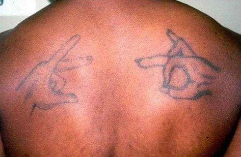 Common Gang Tattoos And What They Mean Gang Related Tattoos, Gang Signs Meanings, Gang Tattoo Ideas, Crip Tattoos, Gang Symbols, Cross Tattoo On Hand, Cross Tattoo Meaning, Outlaw Tattoo, Blood Tattoo