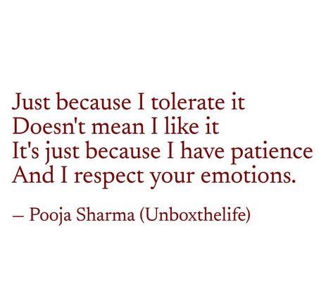 #unboxthelife #quote #patience #tolerance #emotions #deepthoughts #respect #relationshipgoals #relationship #loveforwriting #inspirebywriting #Pooja 24 March 2022 ❤️❤️ Have Patience Quotes Relationships, Patience Quotes Relationship, Quote Patience, Tolerance Quotes, Partner Quotes, Patience Quotes, Gospel Quotes, Respect Quotes, Unique Words Definitions