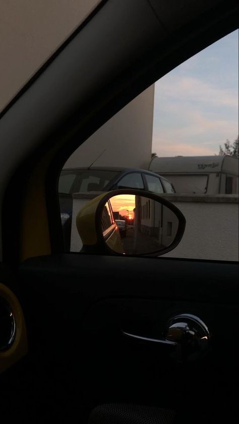 Car View, Photography Sky, Photography Sunset, Sunrise Photography, Sky Photography, Sunset Photography, Sun, Mirror, Photography