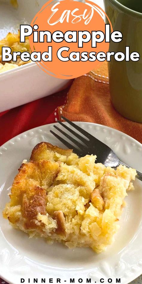 Easy Pineapple Bread Casserole Pineapple Souffle Bake, Can Pineapple Recipes Desserts, Pineapple Casserole Paula Deen, Pineapple Casserole With Bread, Pineapple Bread Casserole, Scalloped Pineapple Recipes, Pineapple Bake Casserole, Pineapple Bread Pudding Recipe, Pineapple Quick Bread Recipes