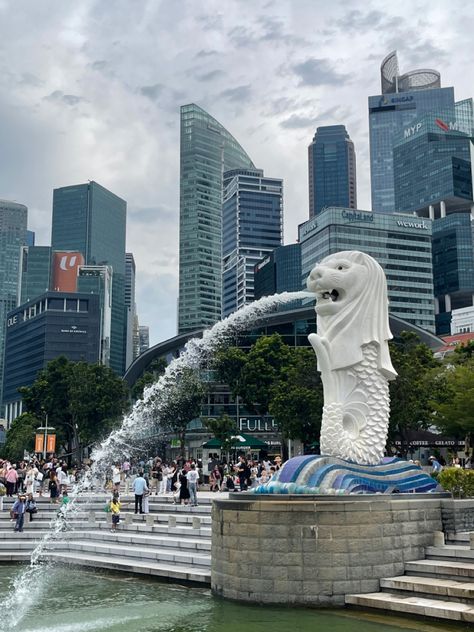 Merlion Park in Singapore Merlion Singapore, Hard Boiled Detective, Singapore Architecture, Singapore, Vision Board