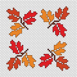 Autumn is a second spring when every leaf is a flower. Albert Camus Cross Stitch Patterns Leaves, Cross Stitch Leaf, Leaf Cross Stitch, Fall Leaf Cross Stitch, Maple Leaf Cross Stitch Pattern, Free Autumn Cross Stitch Patterns, Autumn Leaves Cross Stitch Pattern, Autumn Cross Stitch Patterns, Fall Cross Stitch