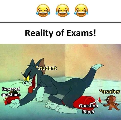 So accurate 🤣🤣 Minion Humour, Tom And Jerry Memes, Funny Cartoon Memes, Exams Funny, Very Funny Memes, Exam Quotes Funny, School Quotes Funny, Funny School Jokes, E Dawn