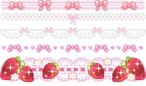 Cutecore Pixel, Pixel Divider, Drawing Programs, Charmmy Kitty, Cute Banners, Kawaii Core, Header Banner, Kawaii Wallpaper, Phone Themes