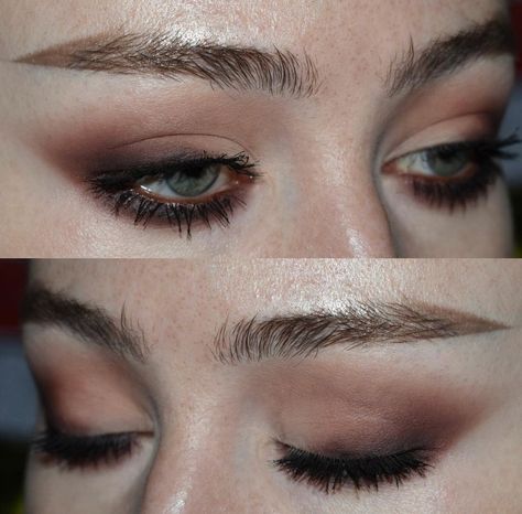 2014 Makeup Looks, Brown Eyed Makeup, 90s Vampy Makeup, Makeup Ideas Brown Eyes, Maquillaje Dark, Brown Makeup Looks, Black Eye Makeup, Kohl Eyeliner, Dark Eyeshadow