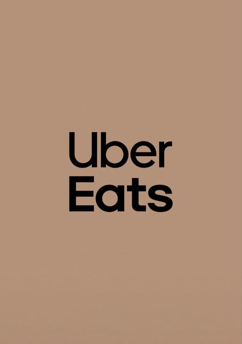 Uber Eats Aesthetic, You Tube App Icon Aesthetic Brown, Uber Eats Icon, Tan App Store Icon, Tan App Covers Aesthetic, Logo Icon App Iphone Brown, Eat Logo, Baige Apps Logo, Instagram Symbols