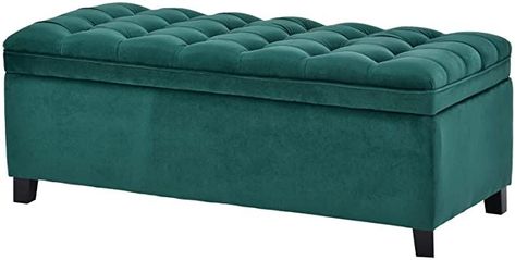 Side Sofa For Bedroom, Wood Entryway Bench, Green Storage, Flip Top Storage Bench, Storage Benches, Upholstered Bedroom, Entryway Bench Storage, Long Sofa, Storage Stool