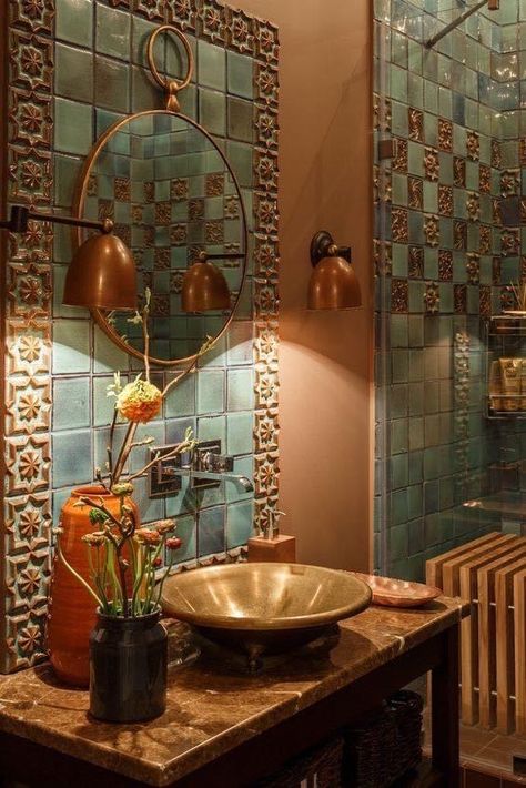 Basin Design, Tuscan Decorating, Bathroom Design Decor, Bathroom Inspiration Decor, Dream House Decor, Bathroom Styling, Dream Home Design, House Inspiration, Bathroom Interior Design