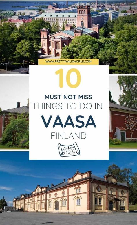 Check out this post about Vaasa, Finland. A summer and winter destination in Finland and one its biggest cities packed with history and beautiful architecture. Read this post about the top things to do in Vaasa now or pin it for later read! via @prettywildworld Vaasa Finland, Nordic Travel, Finland Travel, Scandinavia Travel, Destination Ideas, Nordic Countries, European Destinations, Visit Europe, Europe Travel Guide