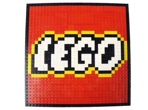 A 32x32 Lego mosaic. Geometrical Drawing, Lego Logo, Image Pixel Art, Perler Beads Ideas, Lego Mosaic, Cartoon Stitch, Art Perle, Pixel Art Templates, Hama Beads Design