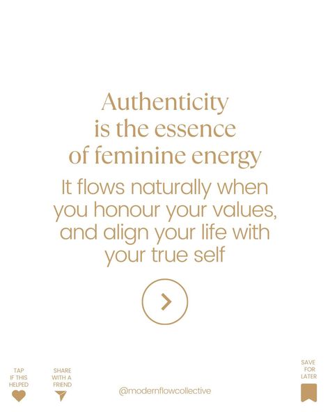 🌸💫 Authenticity is the essence of feminine energy. Step into your power by living in harmony with who you truly are. Set some personal values for 2025 to help yourself with decision making and finding your flow, it will also have the happy side effect of building self trust and authenticity in the way you live. ✨ Comment the word NEWS to get our fortnightly writings covering all things wellness, communication, motivation and new finds as well as notifications about our growing library of f... Feminine Energy Quotes, Self Trust, Living In Harmony, Step Into Your Power, Personal Values, Energy Quotes, Help Yourself, Healing Quotes, Feminine Energy