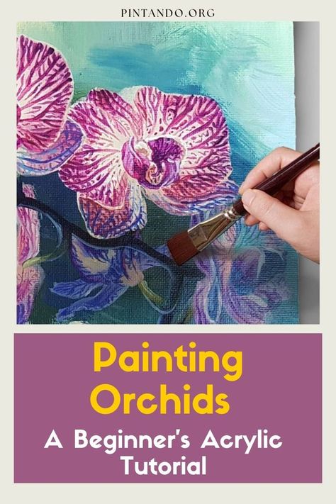 If you've ever found yourself captivated by the beauty of flowers and yearned to bring their vibrant colors to life on canvas, you're in for a treat. Today, we're diving into the enchanting world of acrylic painting, guiding beginners through a mesmerizing tutorial on how to paint an exquisite orchid, one of nature's most captivating blooms. With this step-by-step tutorial, we will demonstrate that creating stunning floral art need not be intimidating; all it takes is a willingness to explore... Painting Orchids, Acrylic Tutorials, Beauty Of Flowers, Acrylic Painting Tutorials, Step By Step Painting, Flower Beauty, Learn To Paint, How To Paint, Painting Tutorial