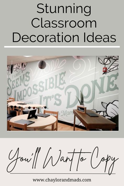 The best classroom decoration ideas this year including how to create that cozy, calming classroom you and your students will love. Classroom Living Room, Literacy Room Decor, Beautiful Classrooms Design, Middle School Room Decor Classroom Ideas, Cool Classroom Decor Middle School, Middle School Themes Classroom, Resource Room Decoration Ideas, Amazing Classroom Decor, Elegant Classroom Decor