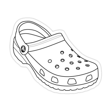 Shoe Template, Simple Line Drawing, Pin Up Drawings, Black And White Stickers, Simple Line Drawings, Shoes Drawing, Art Lesson Plans, Shoe Art, Crocs Shoes