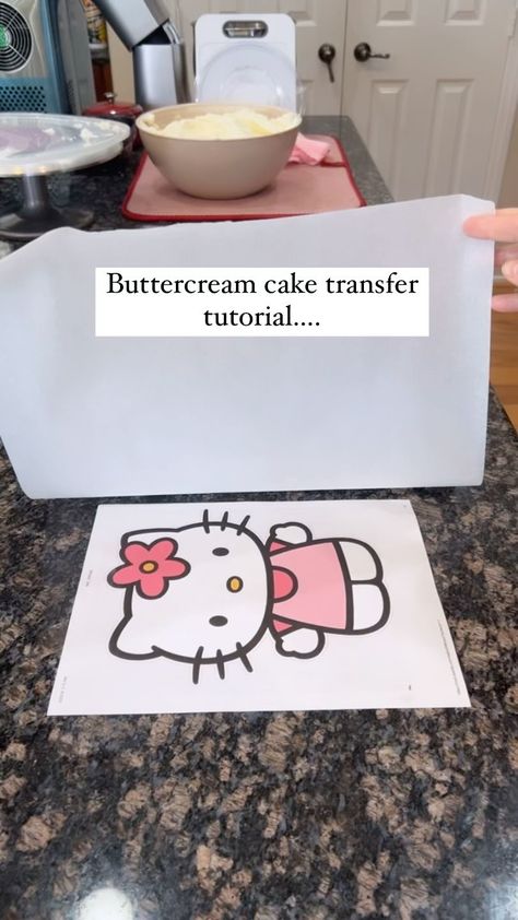 Sheet Cake Buttercream Decorating Ideas, Designed Sheet Cake, Easy Diy Cake Decorating, Minion Sheet Cake, Hello Kitty Sheet Cake, Sheet Cake Decorating, Smith Cake, Hello Kitty Cake Design, Buttercream Transfer