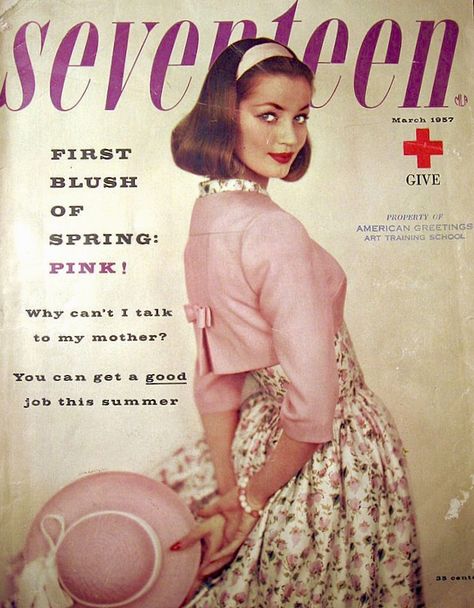 Seventeen Magazine Covers, 1950s Magazine, Country School, Old Magazine, Vintage Magazine Covers, Fashion 1950s, Seventeen Magazine, Old Magazines, Vintage Magazines