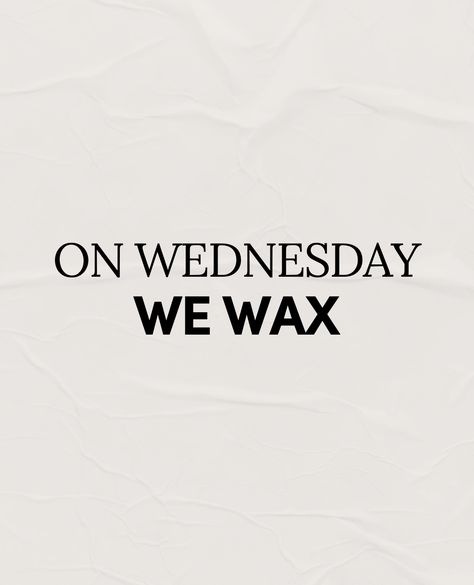 Wax on, Wax off! ✨️ Halloween Waxing Quotes, Waxing Posts For Instagram, Esthetician Captions, Waxing Aesthetic, Waxing Memes, Waxing Quotes, Wax Wednesday, Esthetician Tips, Esthetics Business