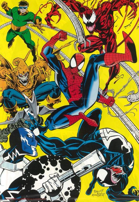 Spidey on Twitter: "Spidey is in the midst of villainous chaos by Bagley & Mahstedt! https://t.co/Px5WaASr9J" / Twitter Hobgoblin Marvel, Carnage Venom, Marvel Animated, Comics Poster, Dr Octopus, Spiderman Comic Art, Mark Bagley, Image Spiderman, Comic Tattoo