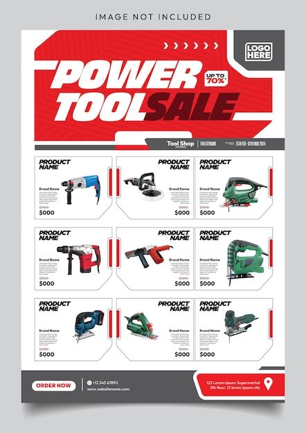 Tools Catalogue Design, Product Catalog Design Inspiration, Product Catalog Design Layout Templates, Product Catalog Design, Catalog Design Inspiration, Graphic Design Education, Power Tools Design, Tool Sale, Catalog Design Layout