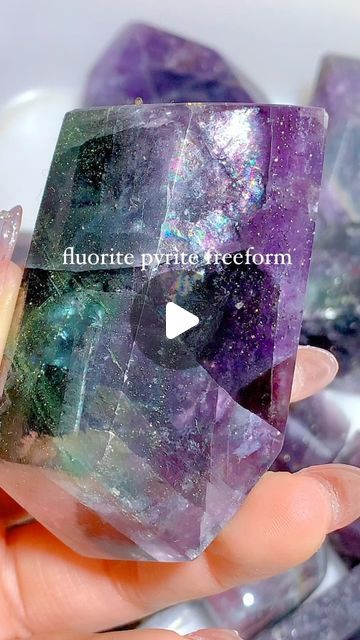 Wei Dongfang on Instagram: "New fluorite pyrite freeform 
🚨Be sure to follow!🚨👆🏻👆🏻

 🔥🔥🔥
#crystals #crystal #crystalhealing  #crystallove #crystalcollection #crystalsforsale  #crystalshop#crystalwholesale #Crystalmagick #crystalquartz" Rainbow Fluorite Meaning, Crystals Fluorite, Blue Fluorite Crystal, Raw Fluorite, Crystals For Sale, Blue Fluorite, Crystal Shop, Crystal Collection, Quartz Crystal