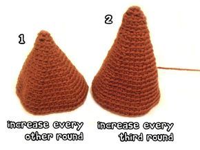 A basic amigurumi circle is made by working an increase round (usually 6 evenly-distributed increases) every round. This standard pattern of increasing is how you get nice round shapes, such as the… Cone Crochet, Crochet Design Pattern, Fun Crochet Projects, Crochet Instructions, Diy Crochet Projects, Crochet Basics, Crochet Techniques, Crochet For Beginners, Crochet Dolls