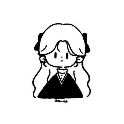 Elegant Coquette, Doodle Girl, 심플한 그림, Chibi Sketch, Cute Mushroom, Seni Dan Kraf, Drawing Simple, 캐릭터 드로잉, Easy Doodles Drawings