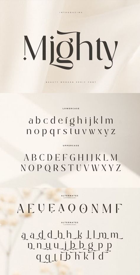 Mighty Luxury Glamour Beauty Font Luxury Fonts Typography, Glamour Logo, Fancy Fonts Alphabet, Typography Collage, Fonts 2024, Luxury Typography, Fancy Cursive Fonts, Best Cursive Fonts, Beauty Font