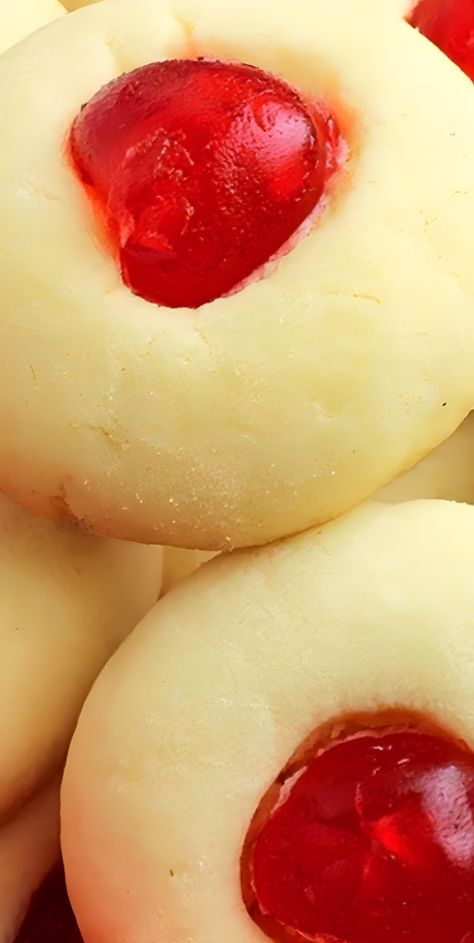 These Holiday Maraschino Cherry Shortbread Cookies are so easy to make and are so special. They are perfect for any holiday party. These cookies make a wonderful homemade gift! Holiday Maraschino Cherry Shortbread Cookies, Marichino Cherry Cookies, Marachino Cherries Christmas Cookies, Maraschino Cherry Shortbread Cookies, Cherry Shortbread Cookies, Tastiest Recipes, Cherry Shortbread, Shortbread Cookies Christmas, Sweet Savory Recipes