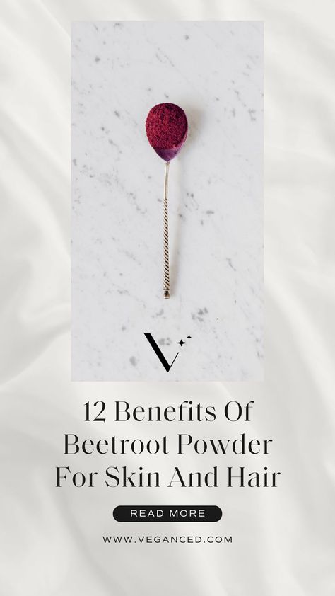 Who needs frequent trips to The Ordinary when you can find a solution in your salad or smoothie? Surprising, right? Beetroot, often overlooked, has hidden skincare powers. People have been using dried and ground beetroot for ages in their beauty routines. Now, amidst the skincare craze, beetroot powder is gaining popularity for its skin benefits. But what's beetroot powder? How can you use it for skin and hair? And why should you care? Let's find out right here. Beetroot Powder Benefits For Skin, Beetroot Powder For Skin, Beet Root Powder Benefits, Beetroot Benefits, Diy Makeup Recipe, Makeup Recipes, Beetroot Powder, Dark Under Eye, Undereye Circles