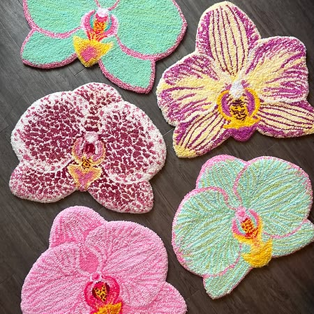 Orchids | mysite Vintage Rooms, Dc Apartment, Funky Rugs, Apartment Rental, College Apartment, Cute Room Decor, Button Crafts, Room Inspiration Bedroom, Dream Decor