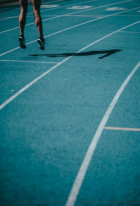 Running Track Aesthetic, Track Aesthetic, Running Track, Track, Running, Blue, White