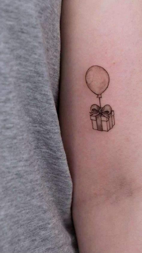 Fineline Animal Crossing Tattoo: Balloon Present Fine line tattoo ideas #zicxa-photos #zicxa #images #background #wallpaper #freepik #shutterstock #VN Acnh Tattoo Ideas, Animal Crossing Tattoo Ideas, Acnh Tattoo, Animal Crossing Tattoos, Tattoo Balloon, Present Tattoo, Animal Crossing Tattoo, Anna Tattoo, Balloon Present