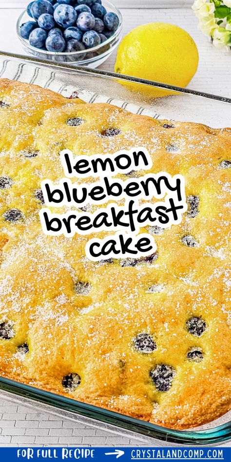 Discover the perfect morning treat with this easy-to-make Lemon Blueberry Breakfast Cake! 🍋🫐 Imagine waking up to the zesty aroma of lemon and the sweet bursts of blueberries filling your kitchen. This delightful cake is not only bursting with flavor but also super simple to whip up. Whether you’re hosting guests or treating yourself to a lazy Sunday breakfast, this recipe will impress every time. Ready to get baking? Check out our full recipe over on the site! Lemon Breakfast Recipes, Lemon Blueberry Breakfast Cake, Lemon Breakfast Cake, 30 Minute Meals Chicken, Lemon Breakfast, Breakfast Cakes, Breakfast Cake Recipes, Blueberry Breakfast Cake, Blueberry Cake Recipes