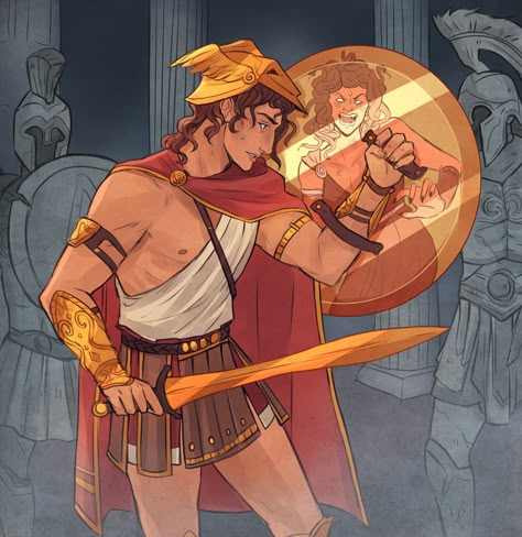 Perseus And Medusa, Hades Greek Mythology, Gorgon Medusa, Greece Mythology, Greek Pantheon, Bangunan Minecraft, Greek Mythology Humor, Epic The Musical, Greek Mythology Gods