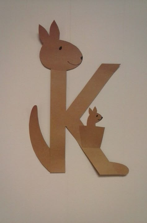 K is for Kangaroo! Preschool Letter K, K Is For Kangaroo, Letter K Crafts, Preschool Alphabet Letters, Preschool Letter Crafts, Zoo Phonics, Alphabet Crafts Preschool, Abc Crafts, Storytime Crafts