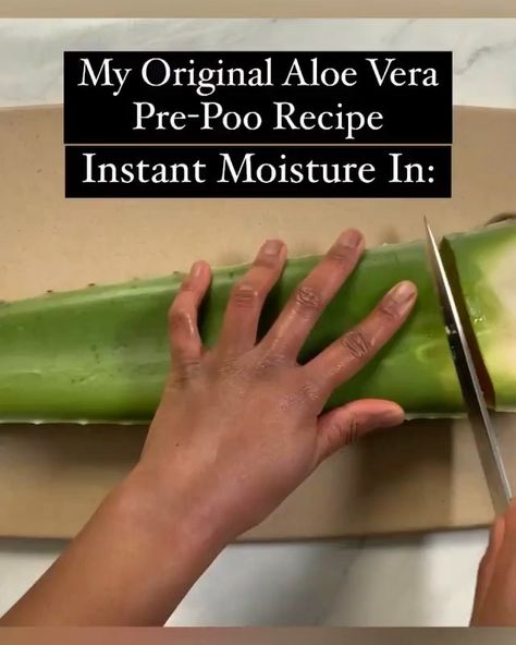 Aloe Vera For Natural Black Hair, Aloe Vera Pre Poo Natural Hair, Pre Poo Natural Hair Recipes, Pre Poo Recipe, Aloe Vera Diy, Pre Poo Natural Hair, Natural Hair Recipes, Hair Recipes, Hair Detox